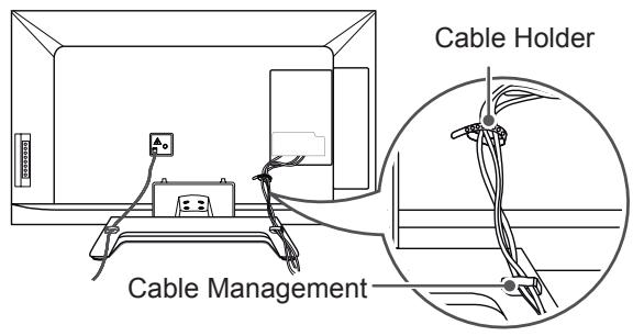 LG 42LM3450 - Tidying cables - 1