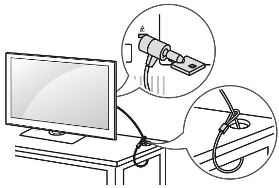 LG 42LM3450 - Utilisation du système de sécurité kensington - 1