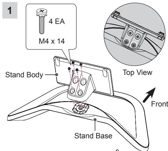 LG 42LN5400 - Attaching the stand - 1