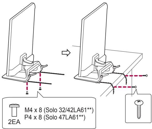 LG 42LN5400 - CCCoMo fijar la TV a una mesa - 2