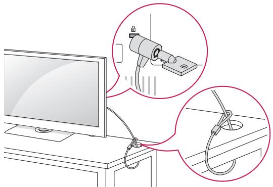 LG 42LN5400 - Utilisation du système de sécurité kensington - 1