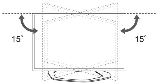 LG 42LN5400 - Ajustar o ângulo da TV para seADEQUAR à sua perspectiva - 1