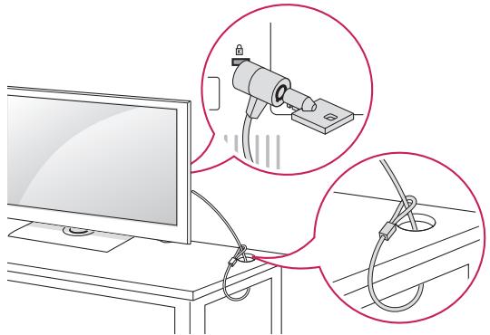 LG 42LN5400 - Het Kensington-veiligheidssysteme gebruiken - 1