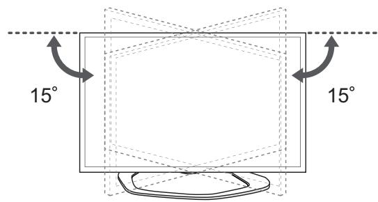 LG 42LN5400 - Ajuste del ángulo de la TV según la perspectiva - 1