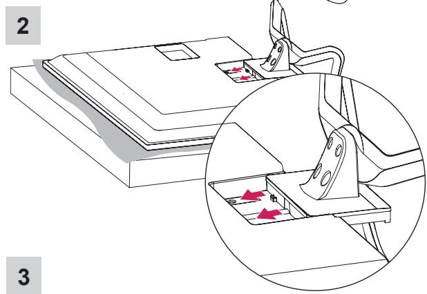 LG 42LN5400 - Attaching the stand - 2