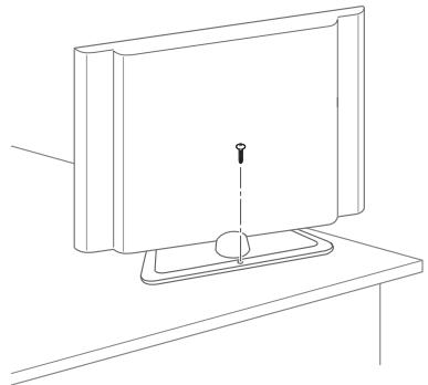 LG 42LN5400 - Fixar a TV numa mesa - 1