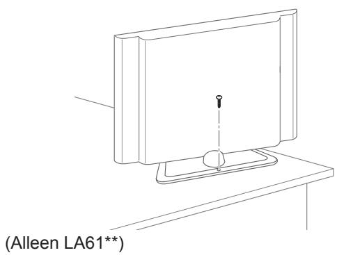 LG 42LN5400 - De TV aan een tafel bevestigen - 1