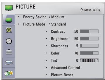 LG PB60G - PICTURE Settings - 1
