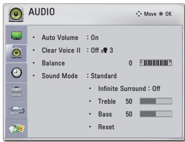 LG PB60G - AUDIO Settings - 1