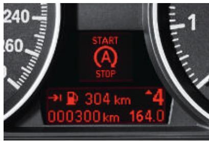 START A STOP → 304 km -4 000300 km 164.0