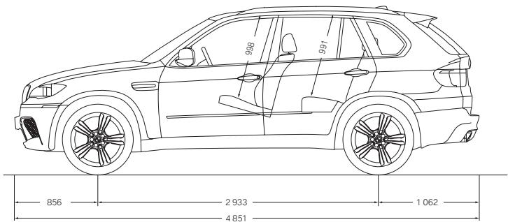 BMW X5 M ET X6 M - Inserts décorats. - 14