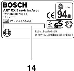 BOSCH ART 23 EASYTRIM - ART EASYTRIM Accu NIMH - 11