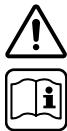 BOSCH ART 26 EASYTRIM - Spiegazione dei simboli applicati sul tosaerba a batteria - 1