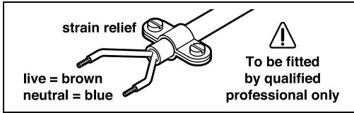 BOSCH PSB 650 RE - WARNING! Important instructions for connecting a new 3-pin plug to the 2-wire cable. - 1