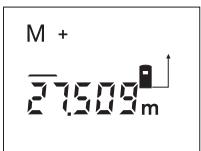 BOSCH DLE-50 PROFESSIONAL - Meetwaarden opslaan of optellen - 1