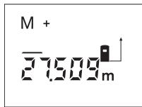 BOSCH DLE-50 PROFESSIONAL - Mémorisation/addition des valeurs de mesure - 1