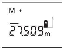 BOSCH DLE-50 PROFESSIONAL - Zapamietywanie/dodawanie wartosci mierzonych - 1