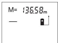 BOSCH DLE-50 PROFESSIONAL - Displaying the Stored Value - 1