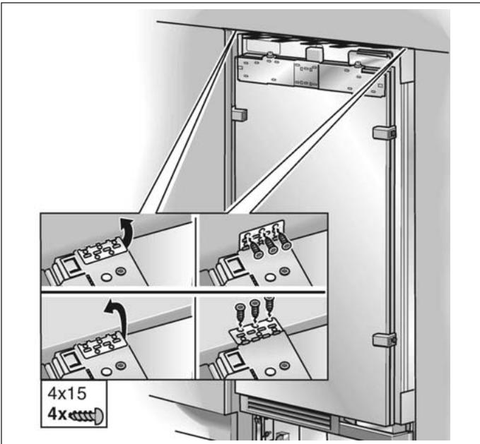 BOSCH FID24P30 - Immobilisation de l'appareil contre le plafond de la cavité - 2