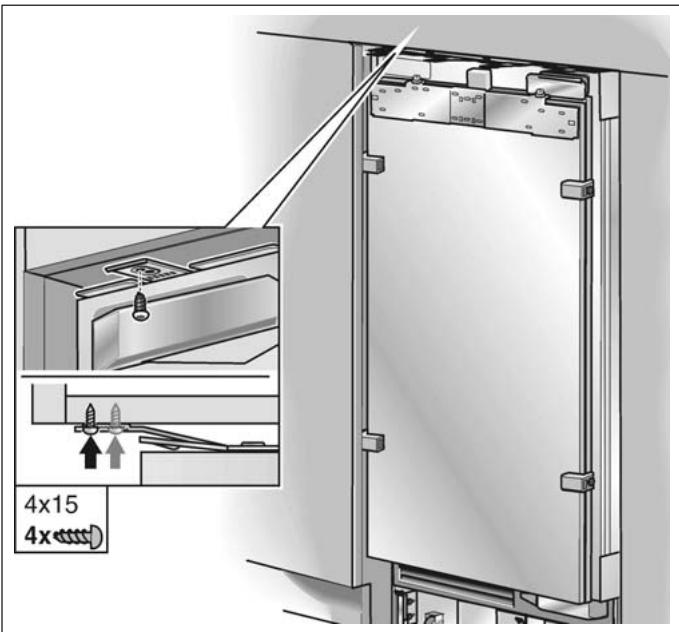 BOSCH FID24P30 - Immobilisation de l'appareil contre le plafond de la cavité - 1