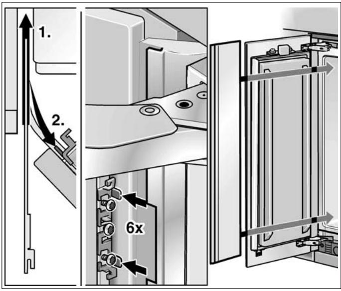 BOSCH FID24P30 - Monter le bandeau protège-doigts - 1
