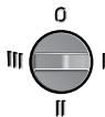 BOSCH PFZ 700 - Mouvement pendulaire désactivé (position 0) : - 1