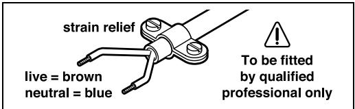 BOSCH PFZ 700 - WARNING! Important instructions for connecting a new 3-pin plug to the 2-wire cable. - 1