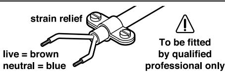 BOSCH PHO 1 - WARNING! Important instructions for connecting a new 3-pin plug to the 2-wire cable. - 1