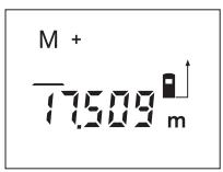 BOSCH PLR 25 - Salvataggio in memoria/addizione dei valori di misurazione - 1