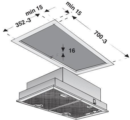 BOSCH DHL545SGB  - INSTALLATION INSTRUCTIONS - Voor de inbouw要去en afhankelijk van de variant de volgende uitsparingen beschikbaar zijn: - 6