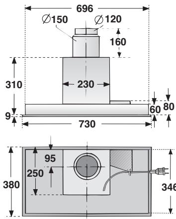 BOSCH DHL545SGB  - INSTALLATION INSTRUCTIONS - Für den Einbau,müssen je nach Variente folgende Ausschnitttevorhanden sein: - 8