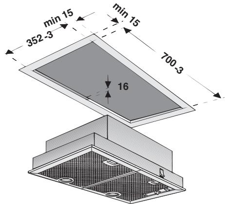 BOSCH DHL545SGB  - INSTALLATION INSTRUCTIONS - Für den Einbau,müssen je nach Variente folgende Ausschnitttevorhanden sein: - 6