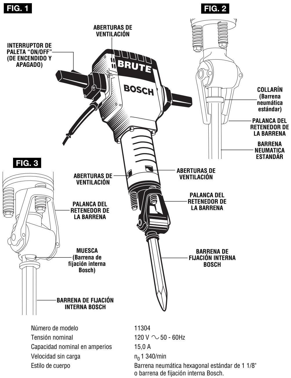 BOSCH 11304 - ADVERTENCIA - 1