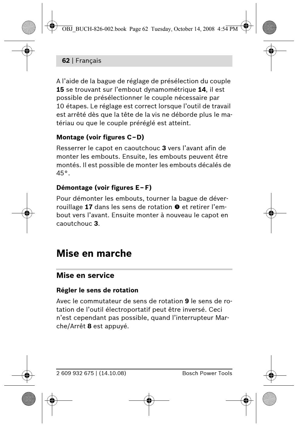 BOSCH IXO - Charger l'accu (voir figure A) - 13