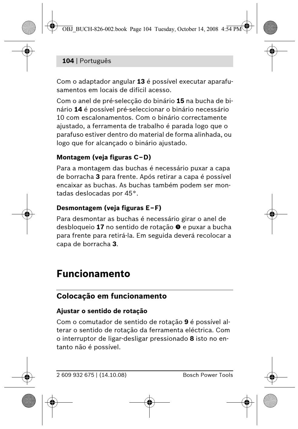 BOSCH IXO - Carregar o acumulador (veja figura A) - 11