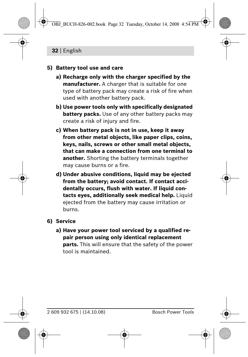 BOSCH IXO - 4) Power tool use and care - 11
