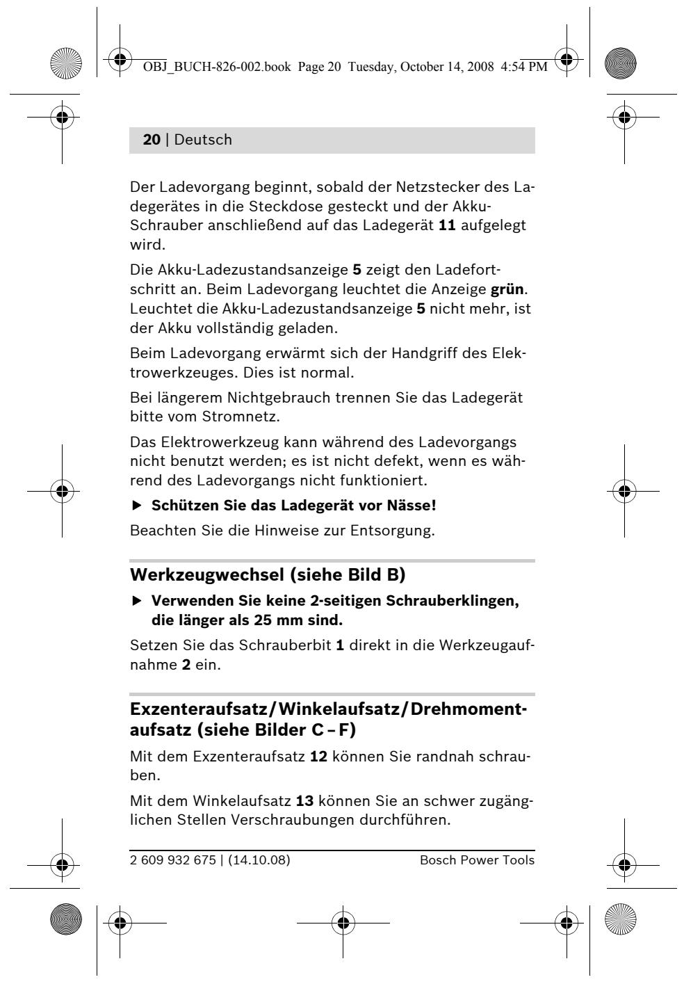 BOSCH IXO - Abgebildete Komponenten - 12