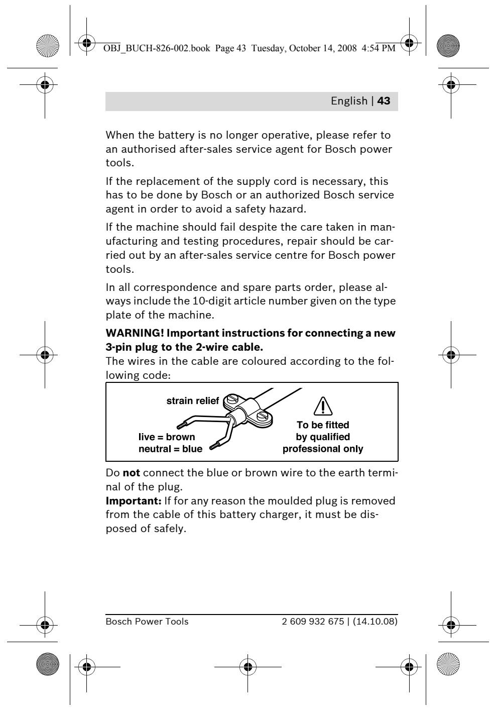 BOSCH IXO - Battery Charging (see figure A) - 14