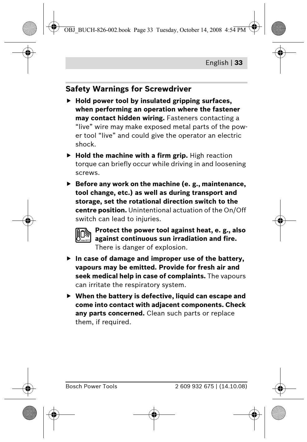 BOSCH IXO - 4) Power tool use and care - 12