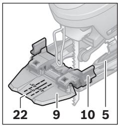 BOSCH PST 8000 PEL - Impostazione dell'angolo obliquo (vedi figure D-E) - 1