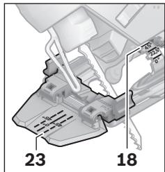 BOSCH PST750PEL,  PST 8000 PEL,  PST700E - Réglage de l'angle pour coupes biaises (voir figures D–E) - 2