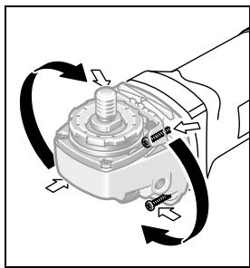 BOSCH PWS 13-125 - Getriebekopf drehen - 1