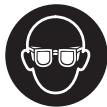 BOSCH PWS 13-125 - Wear safety goggles. - 1