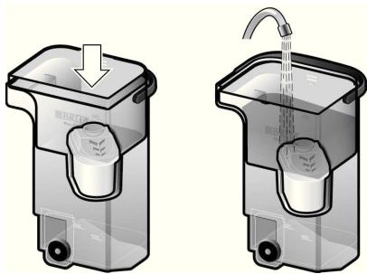 BOSCH THD2021 - FILTRINO - Preparing and installing the BRITA MAXTRA filter cartridge - 5