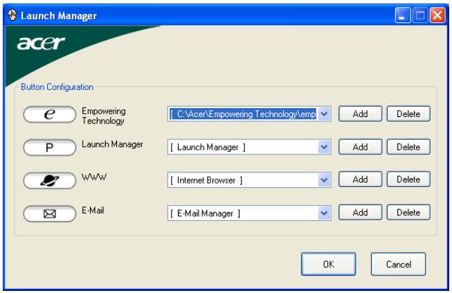 ACER ASPIRE 5610 - Launch Manager - 1
