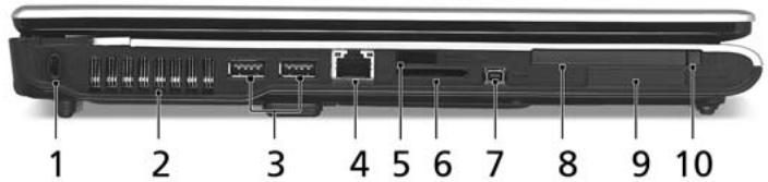 ACER ASPIRE 5610 - Vue gauche - 1