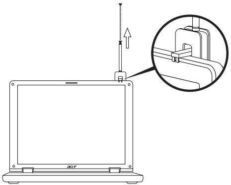 ACER ASPIRE 5610 - Pour installer l'antenne : - 2