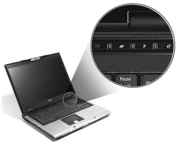 ACER ASPIRE 5610Z - Boutons de lancement facile - 1