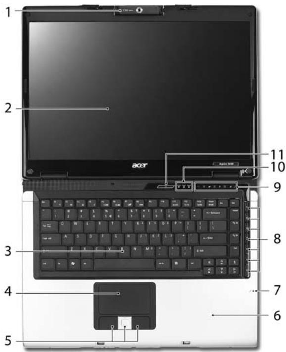 ACER ASPIRE 5610Z - Vue frontale - 1