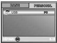BASE PERSONN. USB PC DÉFINIR: 6/8